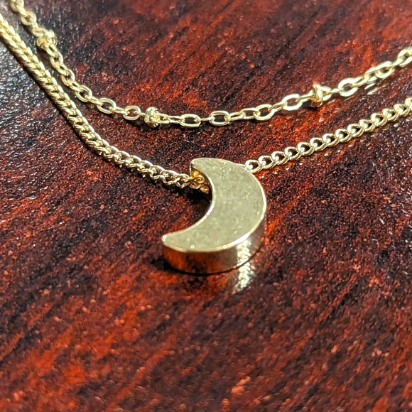 Layered Moon Anklet - Picture 2 of 2